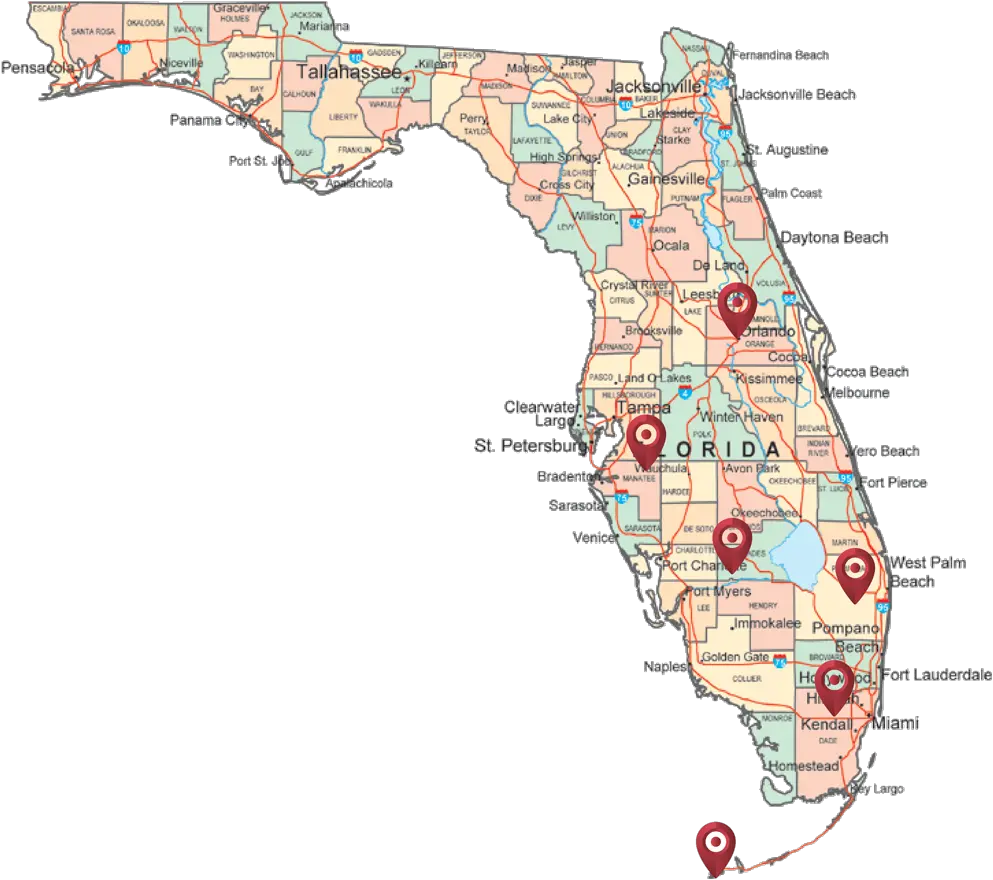  Download Flmed 1 Florida State On A Map Png Image With No Map Of Florida Cities Florida Map Png