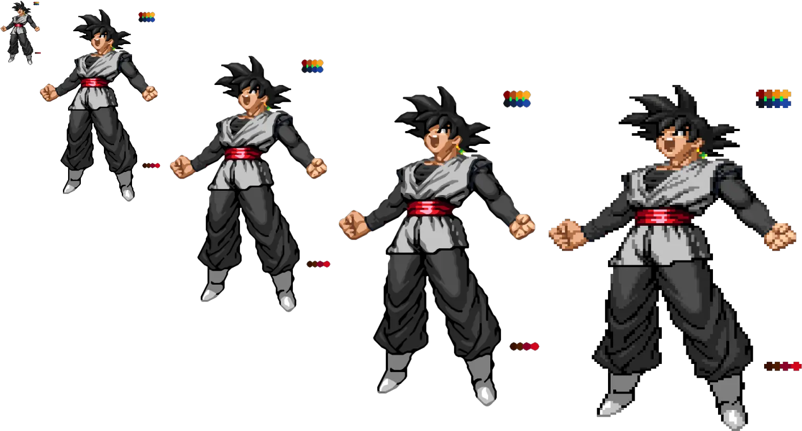  Custom Black Goku Sprite Goku Black Pixel Art Full Size Goku Black Pixel Art Png Goku Black Png