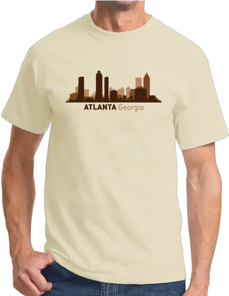  Atlanta Ga City Skyline Atl Hotu0027lanta Atlanta Braves Falcons Tshirt 1955 Chevy Bel Air T Shirt Png Atlanta Skyline Png