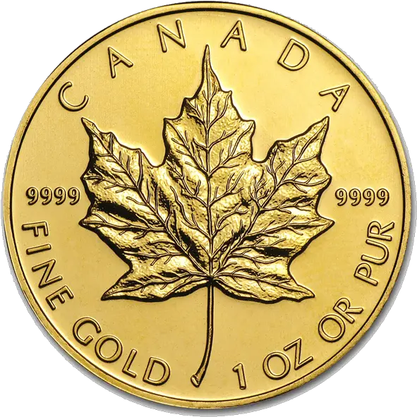  Royal Canadian Mint Gold Maple Leaf Canadian Maple Leaf Gold Coin Png Canada Maple Leaf Png