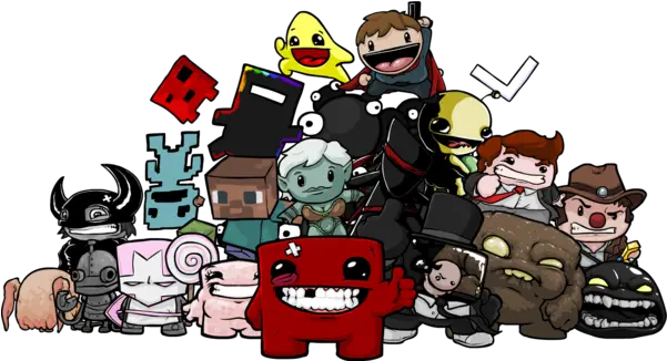  Super Meat Boy Review Ninja Super Meat Boy Png Super Meat Boy Logo