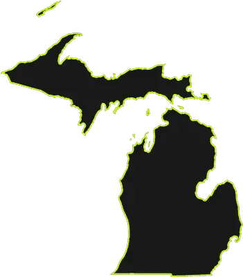  Michigan Vector Map Michigan Png Michigan Outline Png