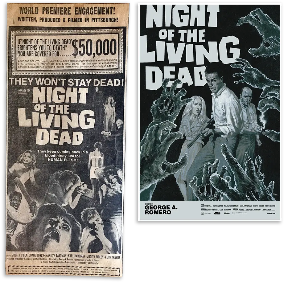  Cmon Night Of The Living Dead Poster Png Bite Mark Png