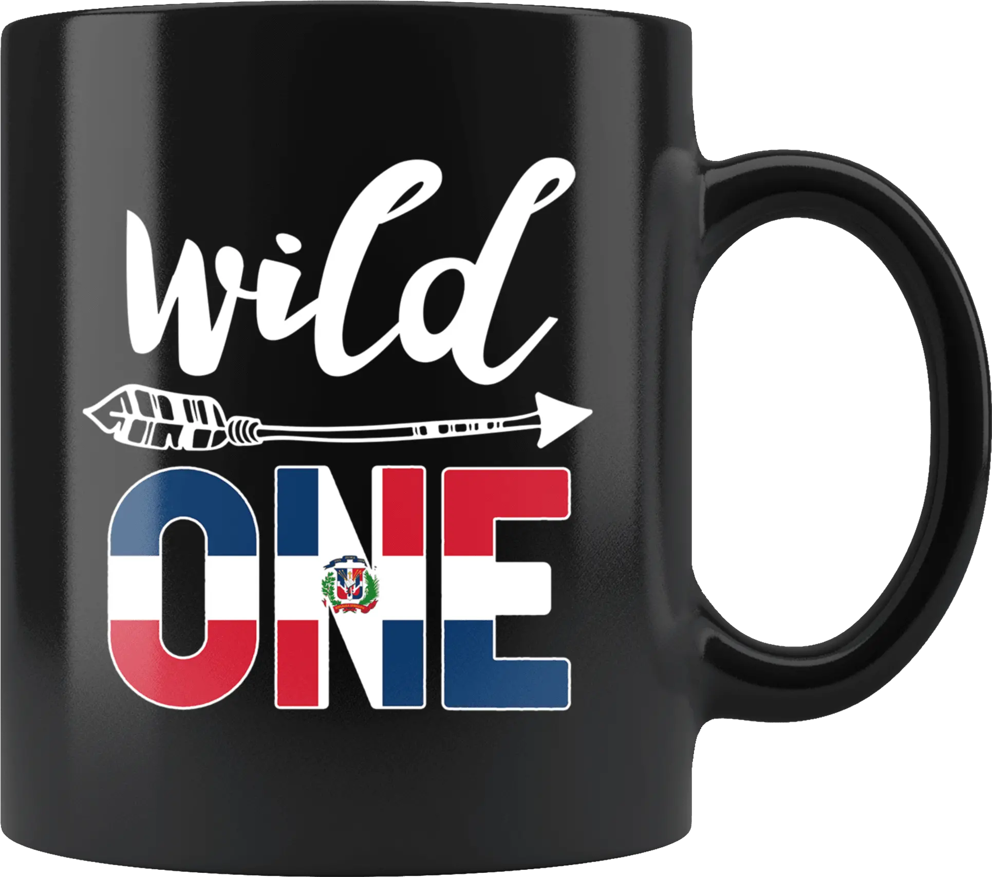  Dominican Republic Wild One Birthday Outfit 1 Flag Mug Png Dominican Flag Png