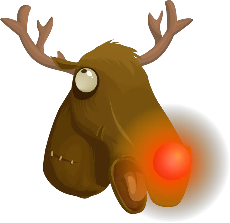  Reindeer Line Art Cartoon Moose Clip Art Png Download Rudolf Png Moose Png