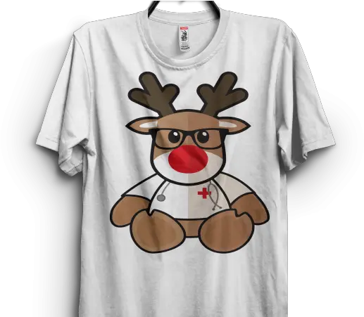  Nurse Christmas Reindeer Print Ready T Shirt Design Nursing Shirt Designs Png Christmas Reindeer Png