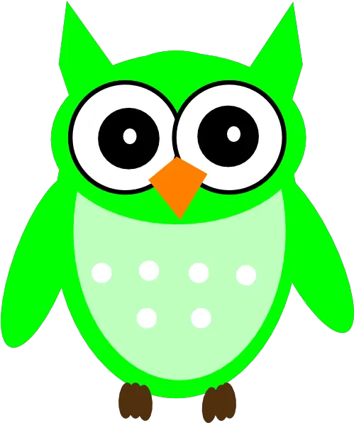  Green Owl Clip Art Cute Green Owl Clipart Png Owl Transparent Background