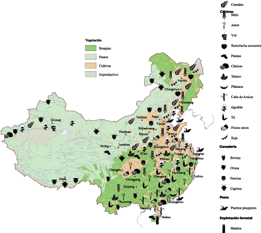  China Agricultural Map Agriculture Map Of Asia Png China Map Png