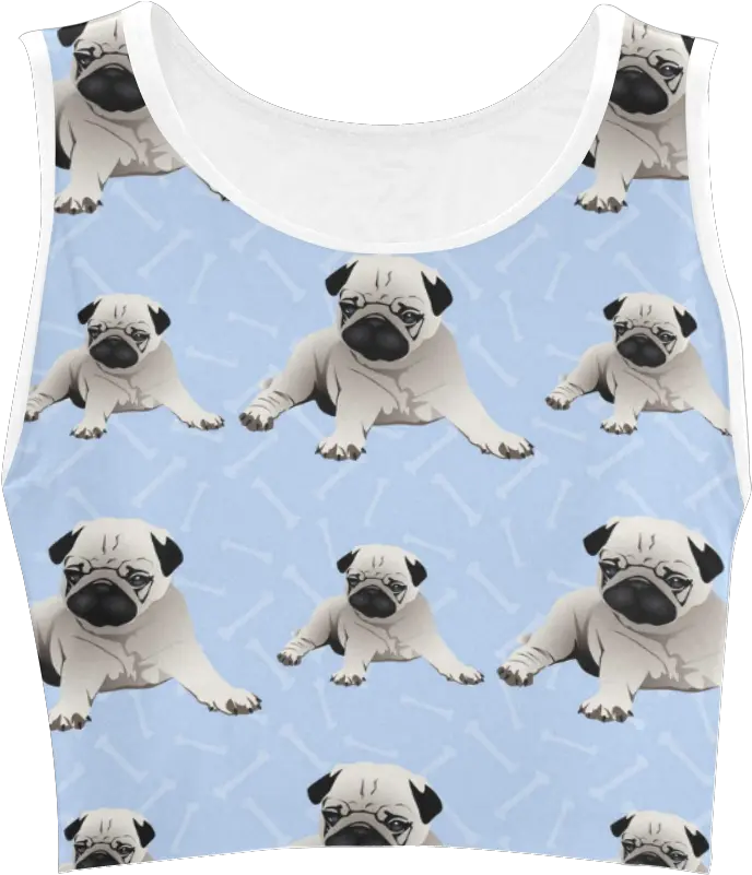  Fawn Pugs Pug Crop Top Png Pug Transparent Background