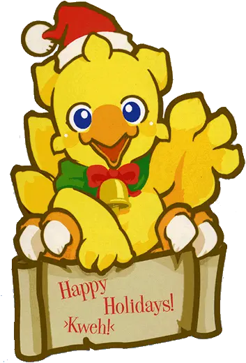  Merry Christmas And A Happy 2014 Hell Heaven Net Merry Christmas Final Fantasy 2019 Png Chocobo Png