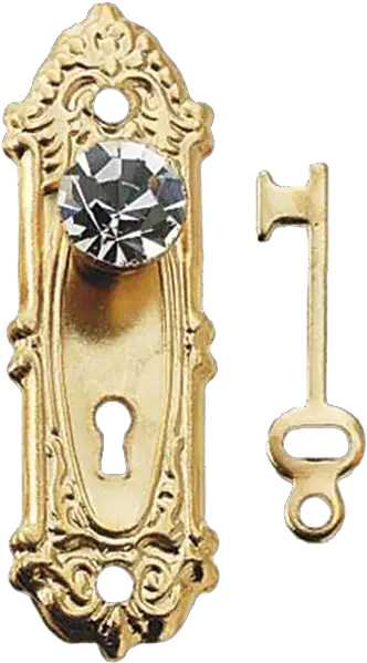  Dollhouse Crystal Opryland Door Knob Key Lock Crystal Door Knob Png Door Knob Png