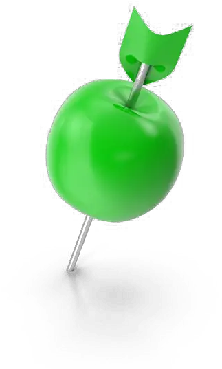  Drawing Pin Png Transparent Images All Granny Smith Push Pin Transparent Background