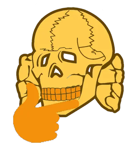  Download Post Thinking Emoji Meme Png Image With No 3rd Ss Panzer Division Totenkopf Think Emoji Png