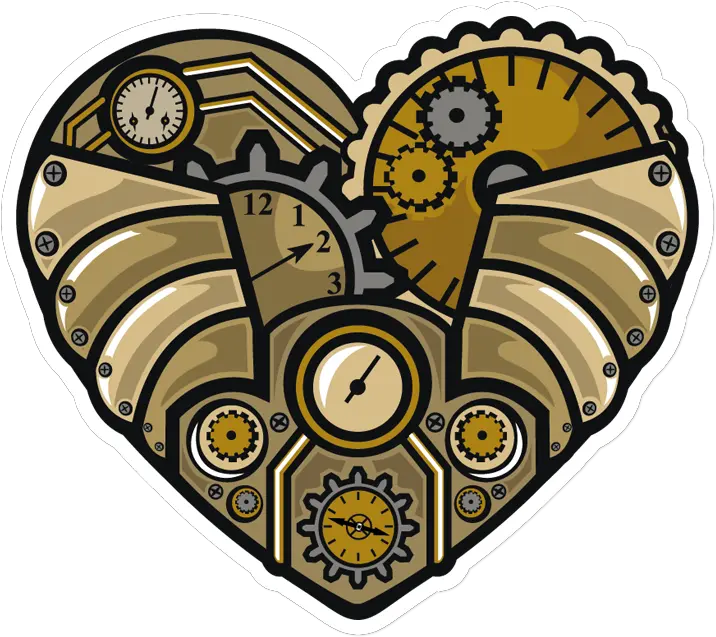  Heart Sticker Png Sticker That Kick Ass Steampunk Heart Steampunk Heart Png Ass Png