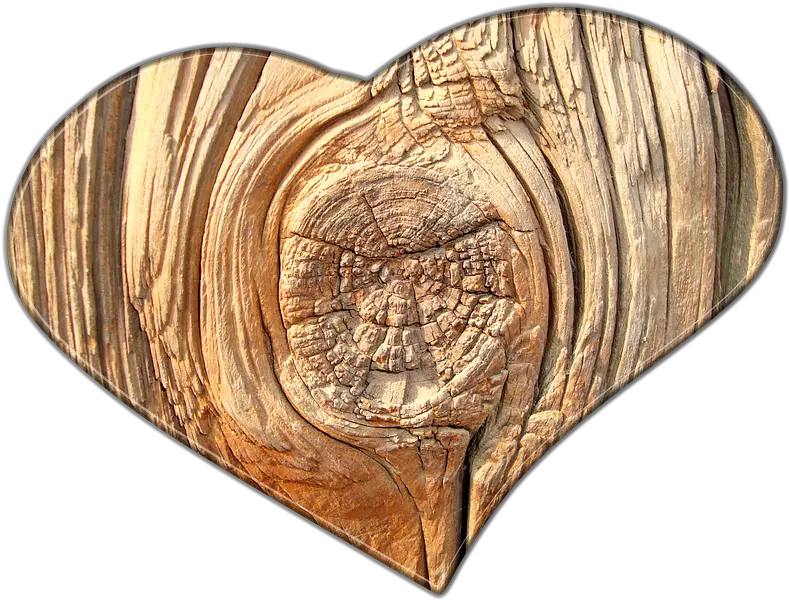  Heart Love Wood Wood Heart No Background Png Grain Texture Png