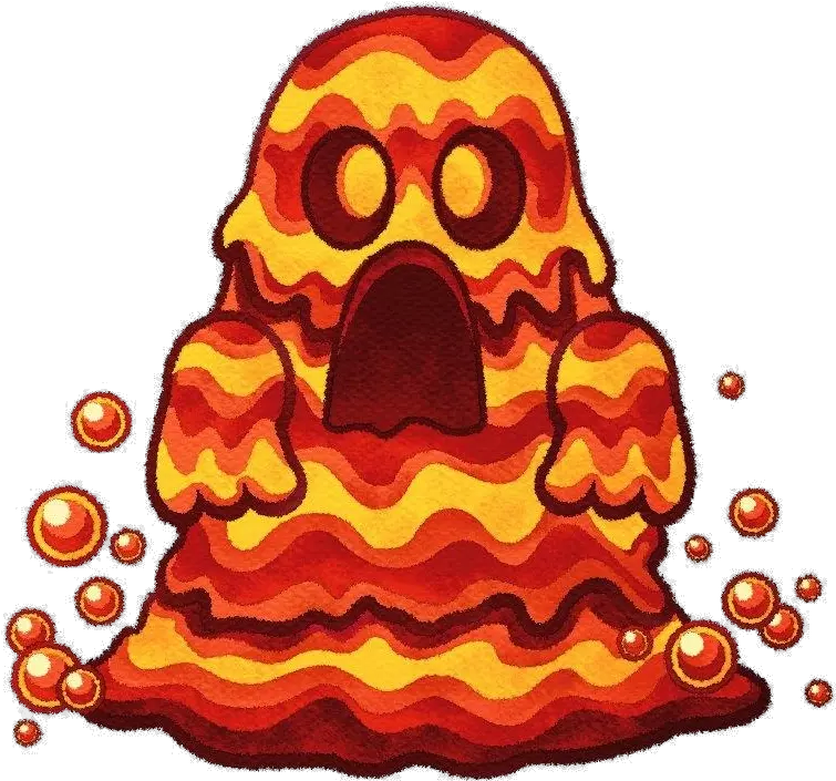  Lava Magmer Kirbypedia Fandom Lava Kirby Png Lava Png