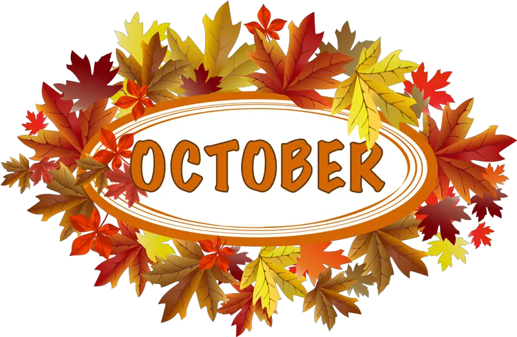  October 2019 In October Clipart Png October Png