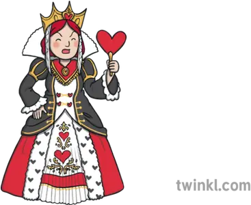  Queen Of Hearts Character Person Alice In Wonderland Story Queen Of Hearts Alice In Wonderland Book Png Queen Of Hearts Card Png