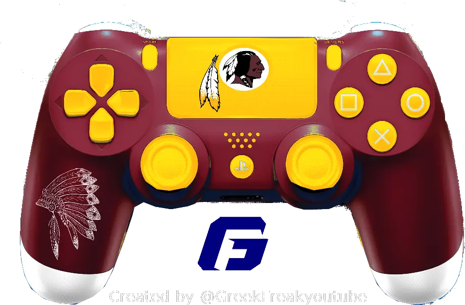  Check Out All My Nfl Ps4 Controller Concept Washington Pink And Black Ps4 Controller Png Ps4 Controller Png