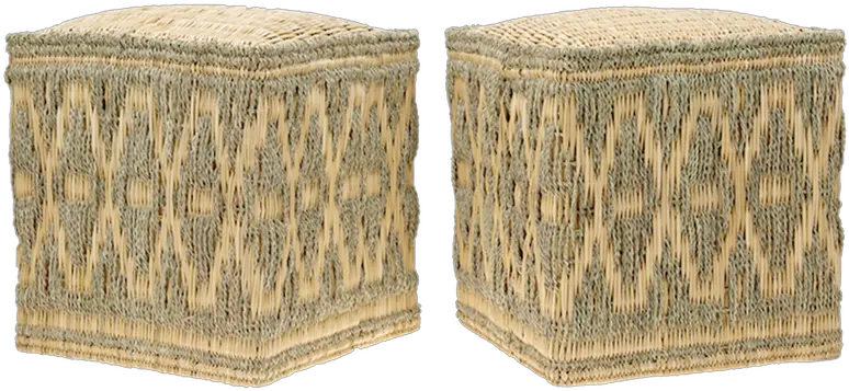  Wicker Stools Sage Set Of Two Ottoman Png Stool Png