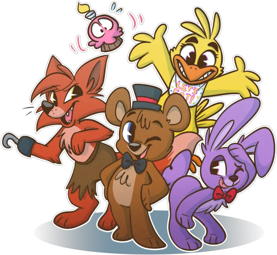  Freddy And Friends Five Nights Draw Five Nights At 3 Png Five Nights At Freddys Png