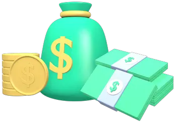  Premium Stack Of Money 3d Illustration Download In Png Obj Money Bag Stacks Of Money Icon