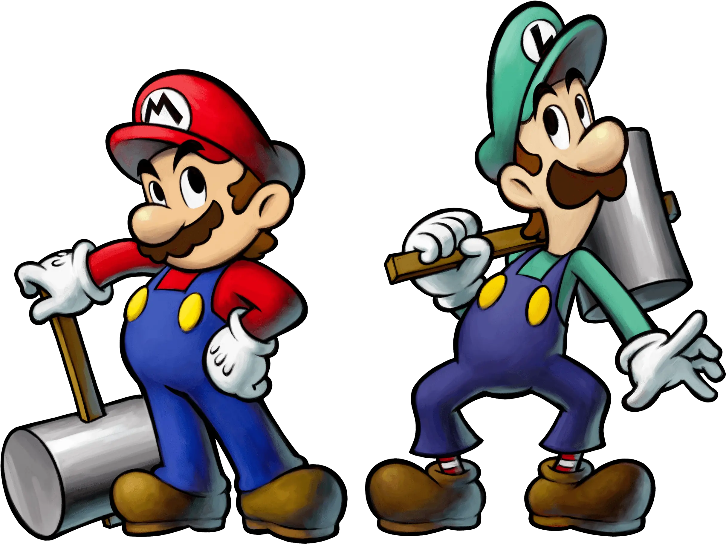  Mario U0026 Luigi Bowsers Inside Story Ds Artwork Including Mario And Luigi Inside Story Mario Png Luigi Png