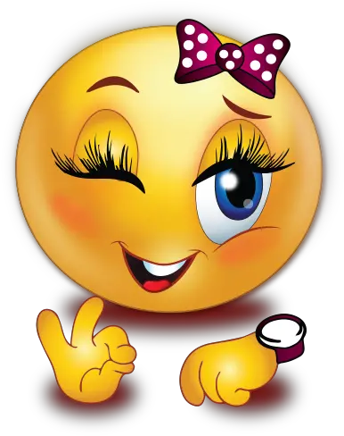  Winking Girl Perfect Timing Emoji Female Sad Face Emoji Png Wink Emoji Png