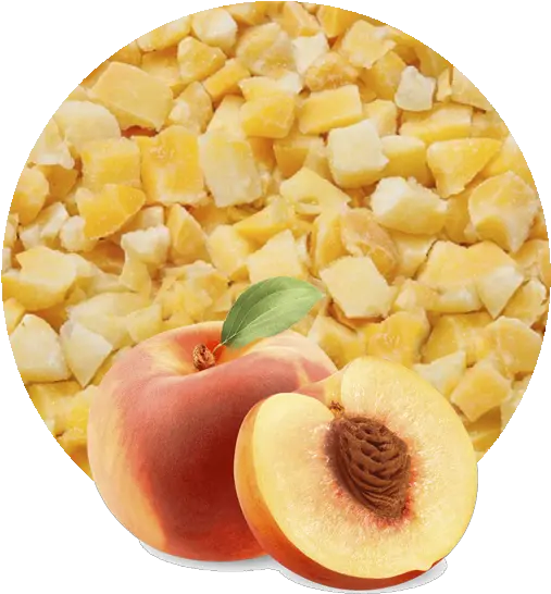  Peach Iqf Cubes Manufacturer And Supplier Lemon Concentrate Peach In Ice Cream Pastry Png Peaches Png