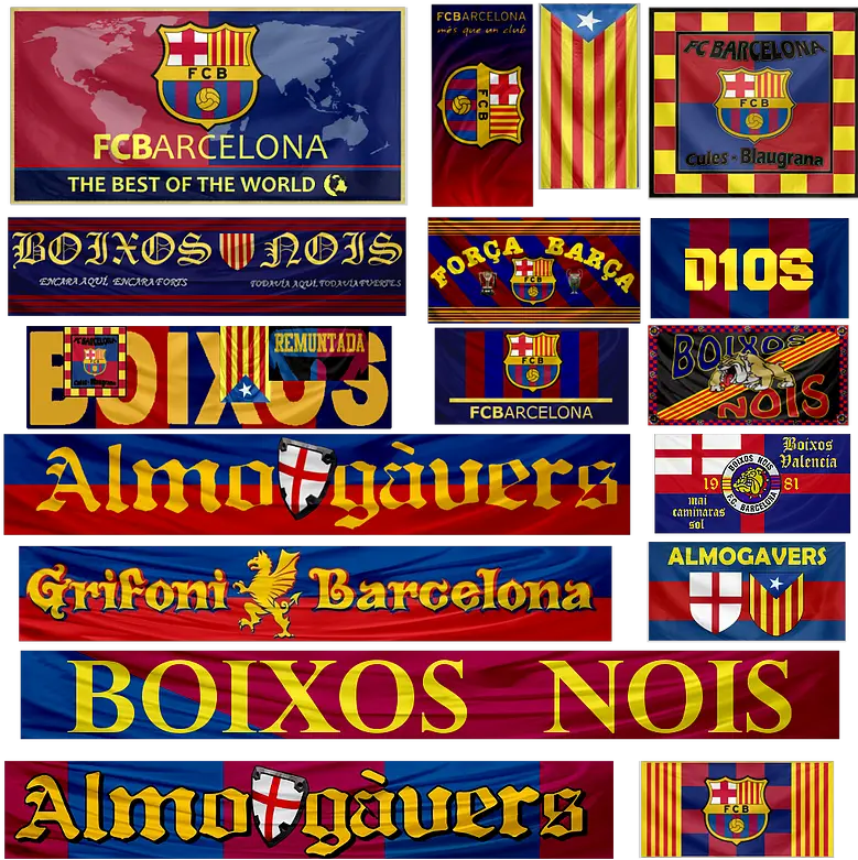  Fc Barcelona Barcelona Fc Banners Flags Png Barcelona Png