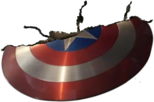  Captain America Shield Wedged In The Captain America Shield In Wall Png Captain America Shield Png