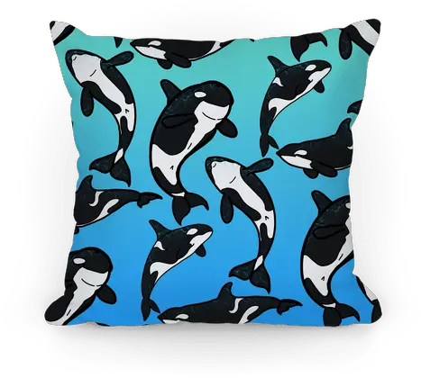  Ocean Orca Whale Pattern Pillows Lookhuman Common Bottlenose Dolphin Png Killer Whale Png