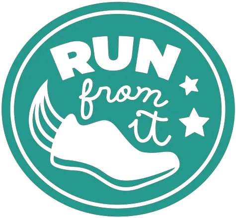  Run From It Shoe Badge Circle Transparent Png U0026 Svg Vector Illustration Run Png