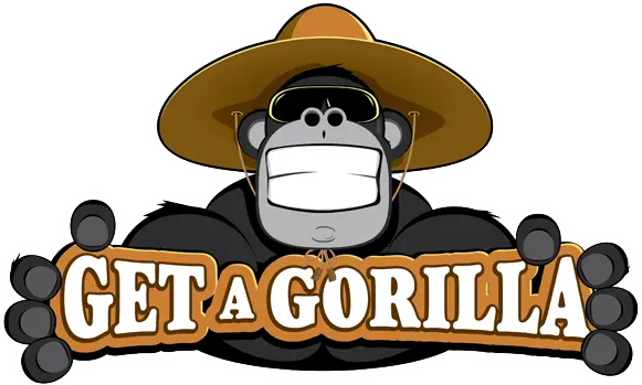  Get A Gorilla Domestic U0026 Commercial Yard Maintenance Service Logo Gorulla Png Gorilla Logo