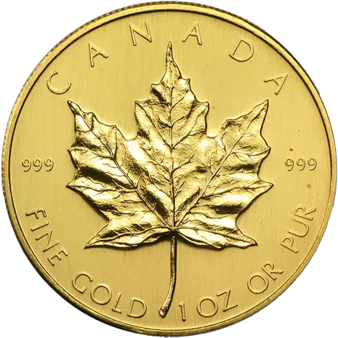  Gold Canadian Mapleleaf Unc National Treasure Rare Coins Canadian Maple Leaf Gold Coin Png Canada Maple Leaf Png