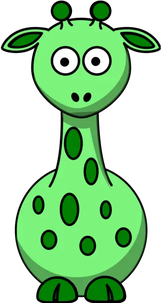  Green Giraffe With 12 Dots Png Svg Clip Art For Web Green Giraffe Clipart Giraffe Icon