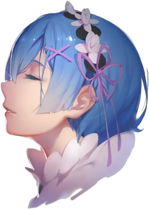  Rezero Rem Art Print By Moath Xsmall In 2020 Anime Rem Art Png Rem Re Zero Png