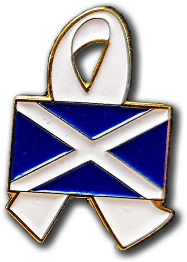  Scottish Flag Enamel Badge Bulk Options Available U2014 White Ribbon Uk Emblem Png Uk Flag Png