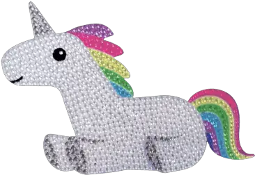  Rainbow Unicorn Rhinestone Decal Small Small Picture Of Unicorn Png Rainbow Unicorn Png