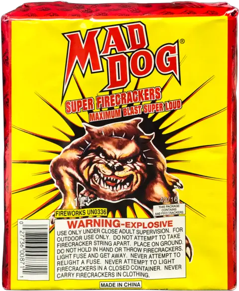  Mad Dog Firecrackers 20100 Tnt Fireworks Png Mad Dog Png