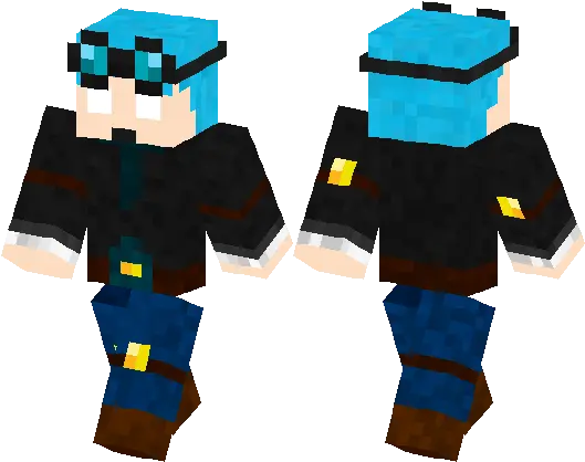  Blue Hair Dantdm Herobrine Minecraft Skin Hub Minecraft Red Hoodie Skin Png Herobrine Png