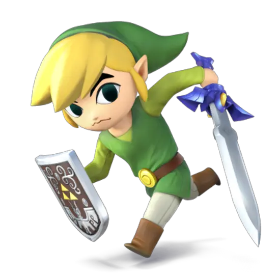  Link Running Image Super Smash Bros Toon Link Png Link Png