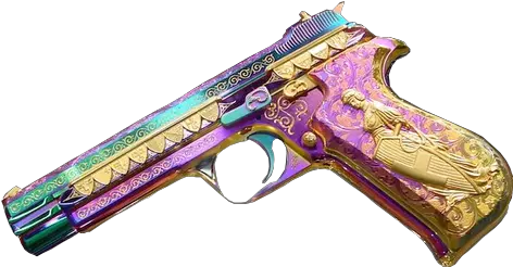  Pretty Pink Gold Gun Transparent Glassdicks U2022 Bad Ass Hand Guns Png Transparent Gun Image