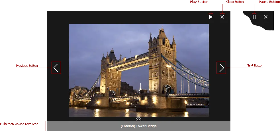  Play And Pause Buttons Aspnet Controls Mvc Extensions Tower Bridge Png Pause Button Transparent