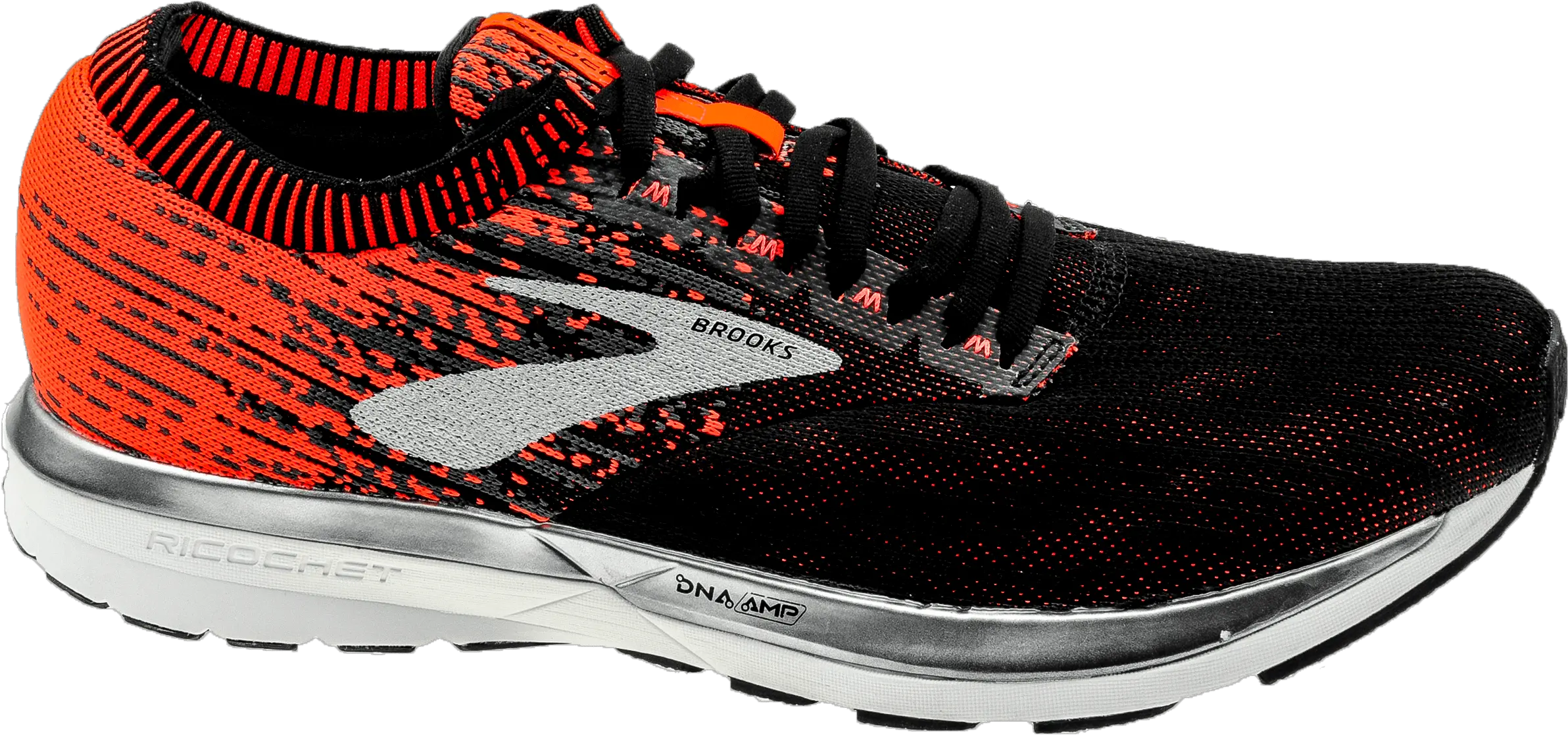  Brooks Ricochet Blackorangeebony Nike Free Png Ricochet Png