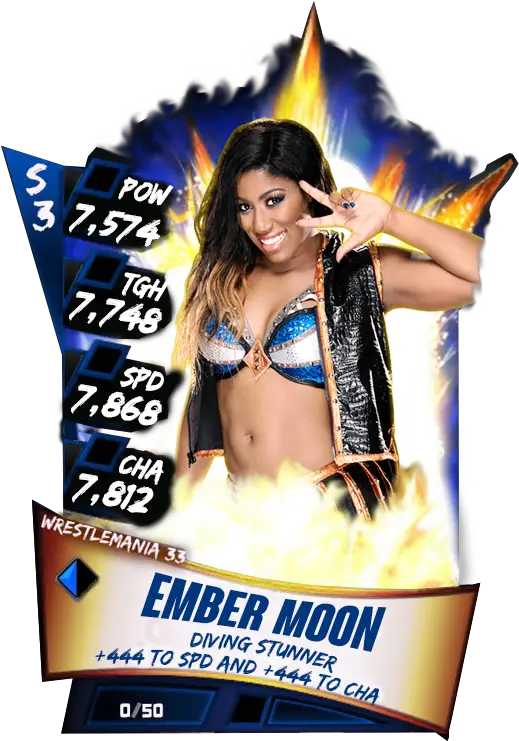  The Womens Section Ember Moon Also Gets Wwe Supercard Ember Moon Png Ember Moon Png