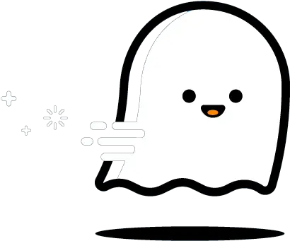  Cute Ghost Lines Png Download Cute Cartoon Ghost Png Action Lines Png