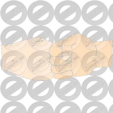  Fist Bump Stencil For Classroom Therapy Use Great Fist Circle Png Fist Bump Png