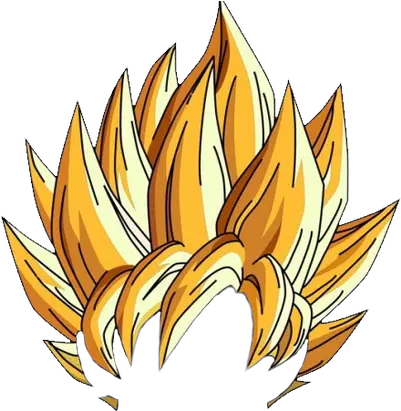  Super Saiyan Hair Png 5 Image Dragon Ball Z Goku Goku Hair Transparent