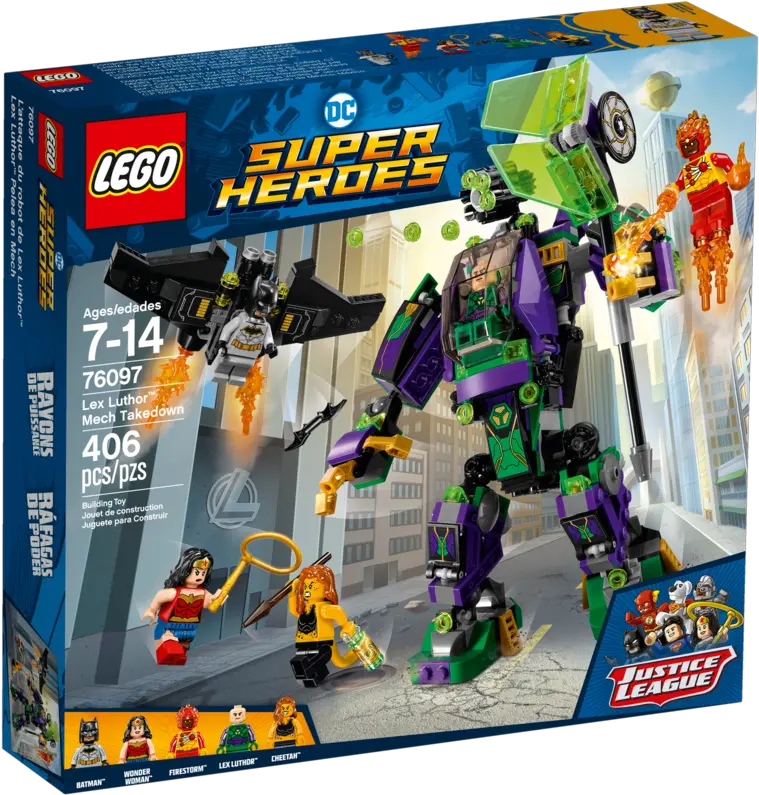  76097 Lex Luthor Mech Takedown Lego Batman Lex Luthor Png Lex Luthor Png